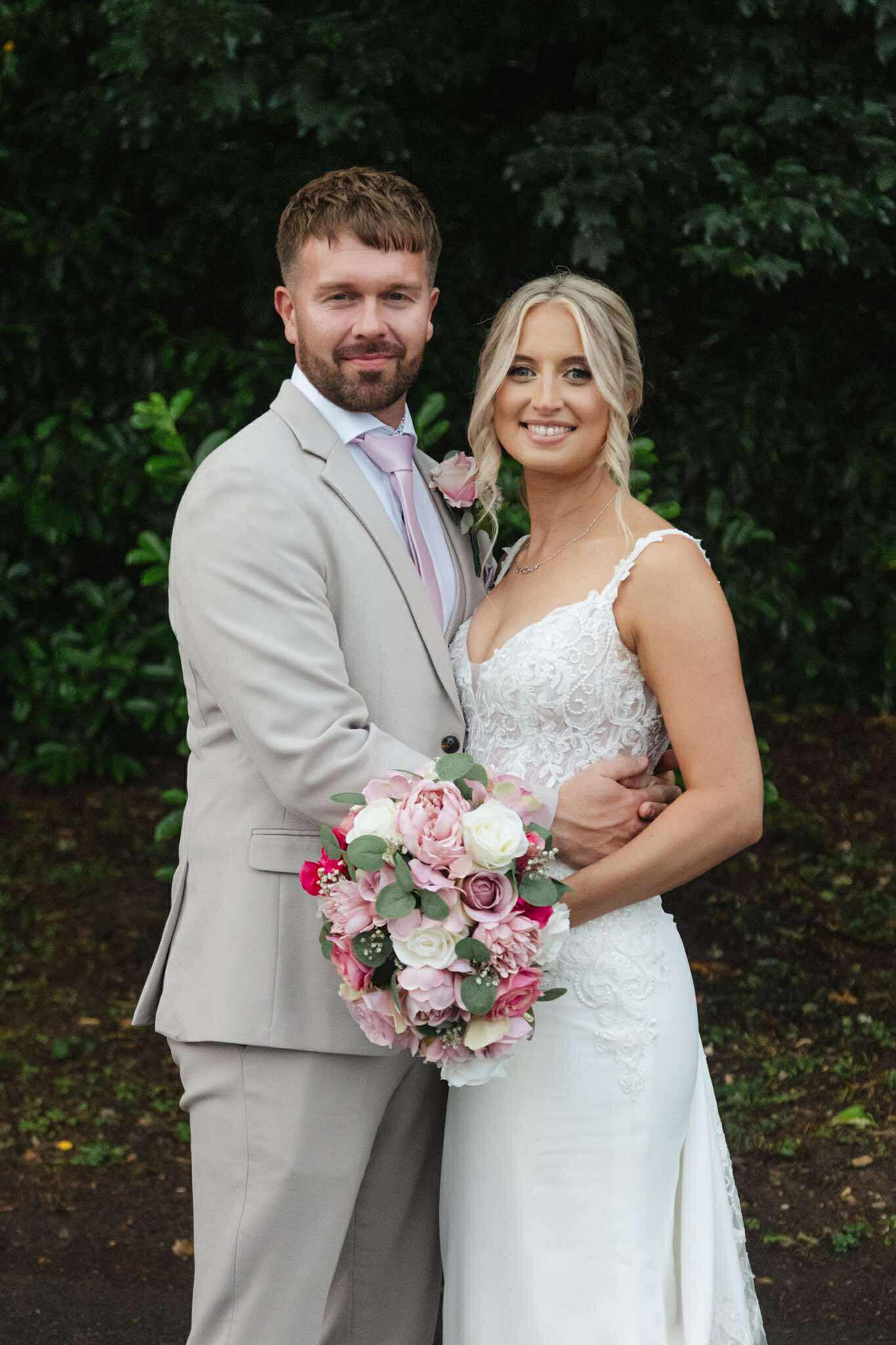 Wedding spray tan client